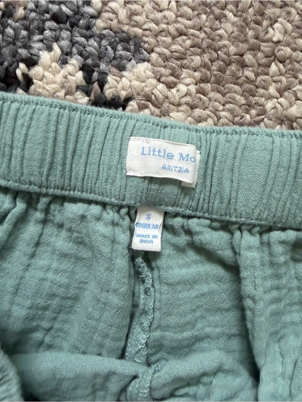 Little Moon by Aritzia AirPlush Cotton Sail Shirt and Pant Set - Picture 5 of 6